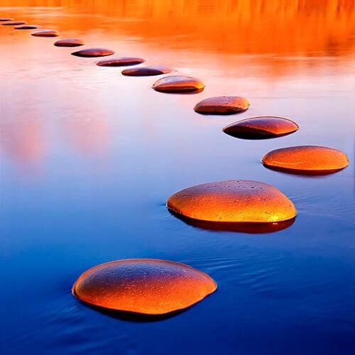 Stepping stones 