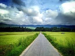 A road running off into the horizon